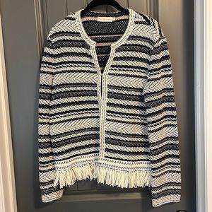 Tory Burch Navy and White Jacket